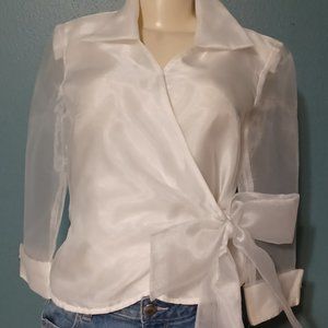Anthony Original white sheer blouse
